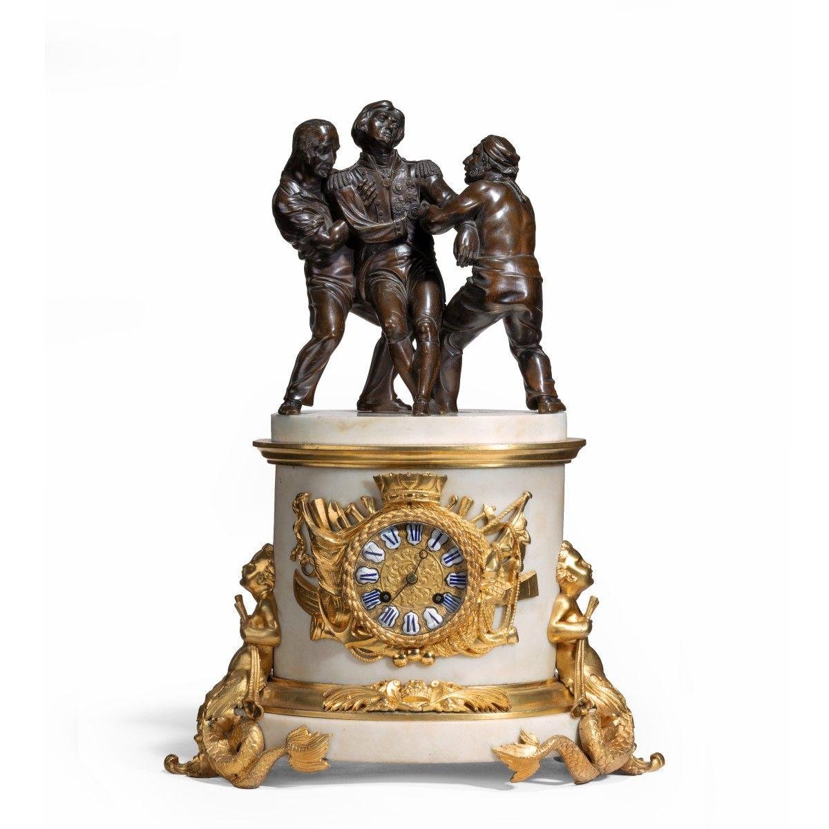 'the Death of Nelson’ Commemorative Striking Mantelpiece Clock C.1840