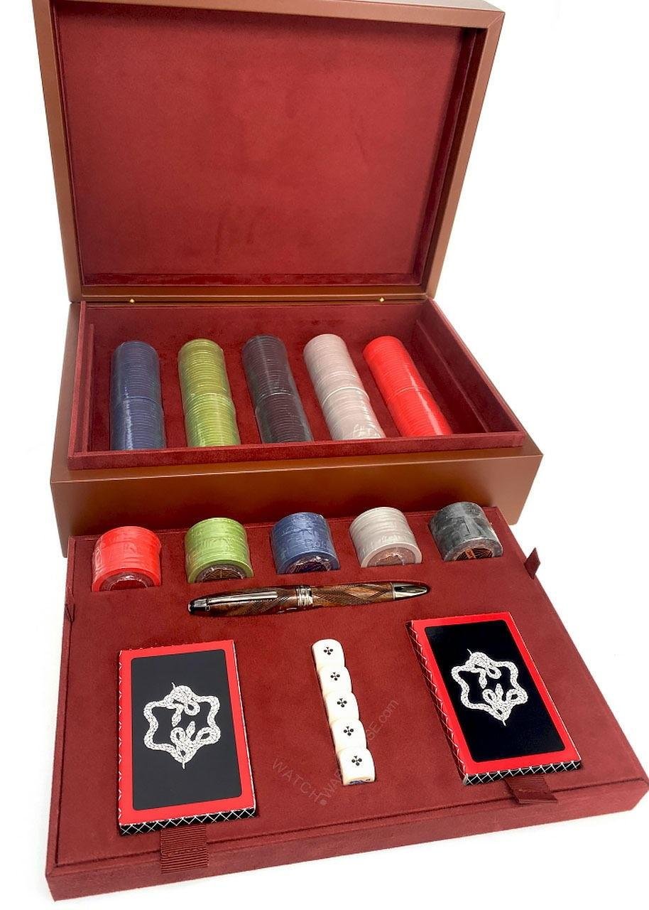 MONTBLANC Meisterstück The Gift of Writing Purdey Poker Rollerball Pen Set 126693