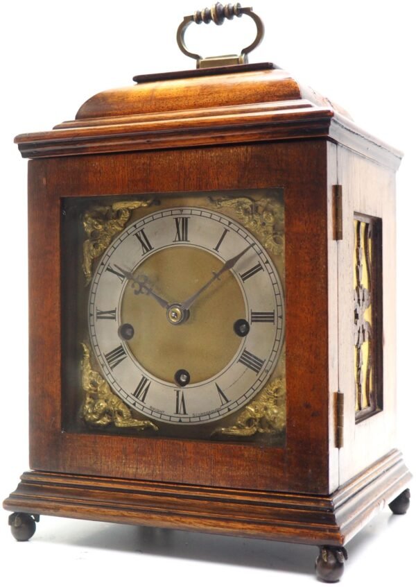 Miniature Lenzkirch Chiming Mantel Clock German Westminster Chime Bracket Clock